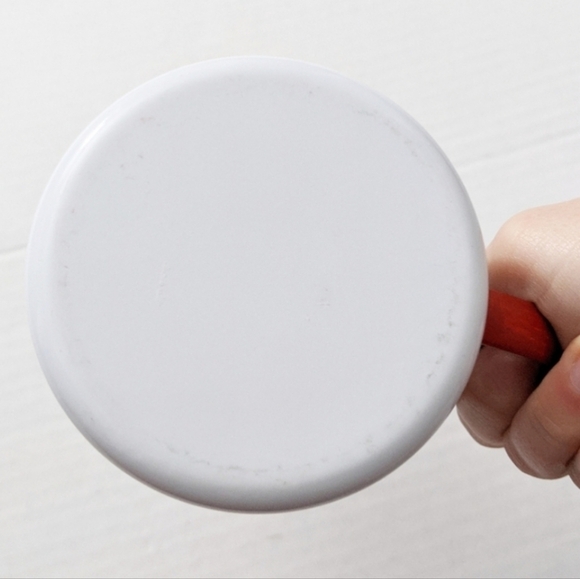 I Love Cocoa Metal Red And White Mug. Perfect For Winter! - Picture 3 of 3